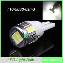 2W T10 W5W 6SMD 5630 LED Reverse Backup Light with Convex Lens,194 168 Car Marker Lamp 12V 161 912 Side  Bulbs 921 Marker Light 2024 - купить недорого