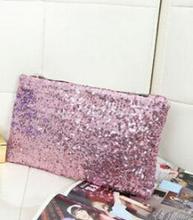 2022 New Fashion Dazzling Sequins Handbag Party Evening Bag Wallet Purse Glitter leopard inside Spangle Day Clutches 9 Colors 2024 - buy cheap