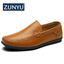 Samsung-sapatos masculinos de couro legítimo, calçados casuais, slip-on, loafer, couro, verão, mocassim 2018 2024 - compre barato