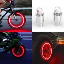 Bostar 2Pcs Super Bright Tire Valve Caps Lights Muiticolor Auto Motorcycle Bike Accessories Neon Strobe LED Tire Lamp  #281366 2024 - buy cheap