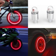 Bostar New 2Pcs Super Power Lights Tire Lamp Muiticolor Auto Motorcycle Bike Accessories Neon Strobe LED Tire Valve Caps #281366 2024 - buy cheap