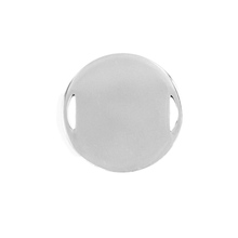 Round Charms Pendant 2 ear semicircle holes round tags Mirror Polish Stainless Steel DIY Jewelry Pendants Wholesale 1pcs 2024 - buy cheap
