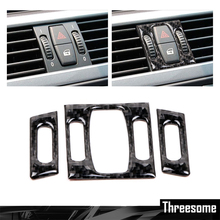 Carbon Fiber Car Interior Front Air Conditioner Outlet Decorative Frame Cover Trim For Bmw E60 2004-2010 5 Series 2024 - buy cheap