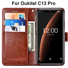 Чехол-книжка Oukitel C13 Pro из искусственной кожи для телефона, силиконовый чехол для Oukitel C13 Pro 6,18 2024 - купить недорого