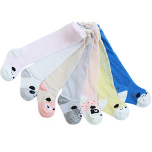Meias de malha de algodão para bebê, meias respiráveis de desenho animado para bebê sobre o joelho de 0-2 anos 2024 - compre barato