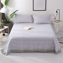 2019 new products Polyester/Cotton Coarse mat Bedspread Fitted Sheet Pillowcases  2/3 pcs lattice Lotus leaf lace Bedding 2024 - buy cheap