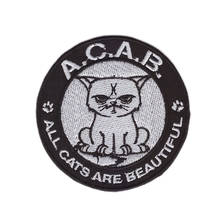 embroidered applique patches Embroidery Tomcat Embroidered Iron On Clothes Patch size 7.1cm wholesale ordering 2024 - buy cheap