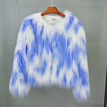 Winter Woman Imitation Mink Fur Shaggy Jacket Faux Sheep Fur Long Hair Cardigan Fox Fur Short Furry Coat Bomber High Waist Tops 2024 - buy cheap