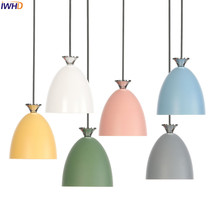 IWHD-luces colgantes nórdicas modernas, lámpara LED Vintage para Loft, lámpara Industrial, lámpara colgante, accesorios, luminaria Suspendu 2024 - compra barato