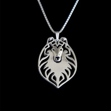 New Unique Romantic Gold Silver Color Rough Collie Pendant Necklace Hunger Games Necklace Women Best Friend Choker 2024 - buy cheap