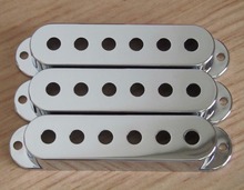 KAISH 50mm Pole Spacing ST Guitar Single Coil Pickup Covers Chrome 2024 - buy cheap