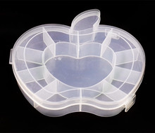 Caja de almacenamiento de plástico en forma de manzana, organizador portátil para cosméticos, para viajes, JF 0678, 1 unidad 2024 - compra barato