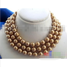 Collar de perlas Concha SOUTHSEA, largo, 50 ", 12MM, marrón, redondo, p920 2024 - compra barato