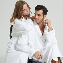 Мужской зимний теплый длинный банный халат, мягкое полотенце, кимоно из рунной шерсти, банный халат, Женский банный халат, платье для подружки невесты 2024 - купить недорого