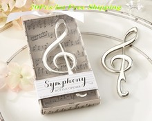 (20 Pieces/lot) Unique Party Favor Symphony Chrome Music Note Bottle Opener For Wedding favors and wedding reception gift 2024 - buy cheap