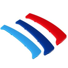 3-Color Car Grille Bar Cover Stripe Clip Decal High Quality For BMW 1 Series E81 E82 E87 E88 2024 - buy cheap