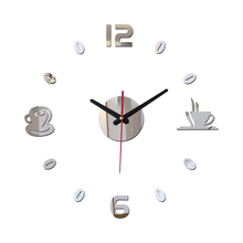 new diy wall clock watchesModern  living europe large decorative 3D mirror acrylic horloge Home Decoration 2024 - buy cheap