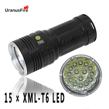 Uranusfire-linterna LED táctica para camping, linterna táctica de luz LED potente King USB 15 XML T6, 4 modos recargable, 18650 2024 - compra barato