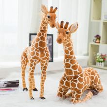 Tamanho gigante girafa brinquedos de pelúcia bonito bonecas animais de pelúcia simulação macia girafa boneca presente de aniversário crianças brinquedo quarto loja decoração 2024 - compre barato