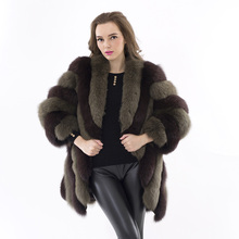 MPPM-abrigo de piel auténtica de zorro para mujer, chaqueta de piel auténtica Natural, larga, de zorro, a la moda, gruesa y cálida, para invierno 2024 - compra barato