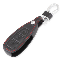 High quality Genuine Leather key chain ring cover case for Ford Focus 3 4 fiesta kuga Escape ecosport fusion,3 Buttons smart key 2024 - buy cheap