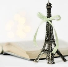 Free Shipping Romantic France 15cm Bronze Tone Pairs Eiffel Tower model Metallic Model Prop Craft Torre Eiffel home decor 2024 - buy cheap