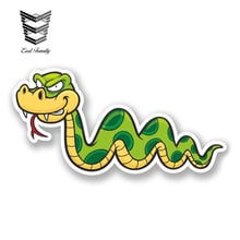 EARLFAMILY 13cm x 6cm Cartoon Snake Vinyl Sticker iPad Laptop Helmet Car Bike Ski Snowboard Decal Funny Car Sticker Waterproof 2024 - buy cheap