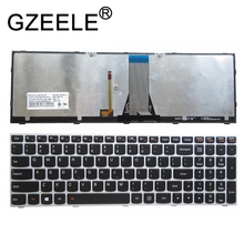 Teclado prateado retroiluminado para lenovo, teclado para lenovo g50 z50 2024 - compre barato