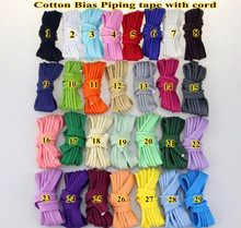 Cotton Bias Cord Tape Flange Piping Trim  Binding Covered Insertion Tap Upholstery Sewing Textile Piping Tape 12mm,1/2" 5 Meter 2024 - buy cheap