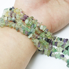 Chips Beads Freeform Fluorite gravel Bead,Natural Stone Fashion Loose Beads Jewelry Making Diy Bracelet Necklace Strand 34" 2024 - buy cheap