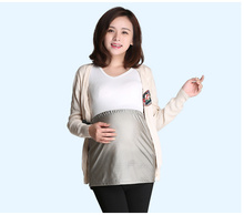 Ajiacn Radiation-proof skirt for pregnant women, electromagnetic radiation proof protection,half circumference,Silver gray color 2024 - buy cheap