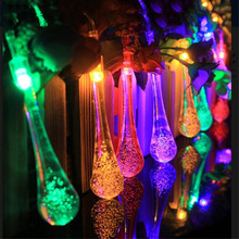 5M LED Christmas String Lights 20pcs Waterdrop Fairy String Garland For Wedding Christmas Party Festival Outdoor Lighting 2024 - buy cheap