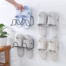 New Portable Double Layer Shoes Rack Wave Shape Wall Mounted Slippers Racks Holder Hanging Shelf Bathroom Slipper Shoe Hanger 2024 - buy cheap