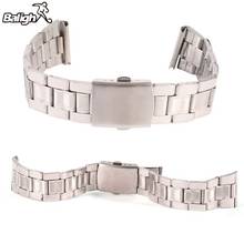 Stainless Steel Watchband Link Bracelet Stainless Steel Width18mm /20mm /22mm Plane Clasp Button Watch Strap Lug 2024 - buy cheap