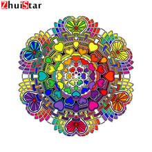 Square Diamond Painting Mandala Rhinestone Cross Stitch Flower Home Decoration DIY Diamond Embroidery Heart-shaped Mosaic XY1 2024 - buy cheap