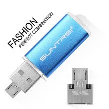 Suntrsi New Arrival USB Flash Drive With OTG adapter Pen Drive 32Gb 16GB 8GB 4GB OTG Pendrive usb stick Free shipp flash drive 2024 - buy cheap