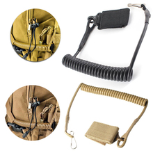 Molle Airsoft coil sling military elastic belt spring strap backpack bag rope lanyard gun handgun shooting hunt pistol tool 2024 - buy cheap