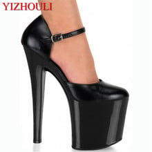 Sexy Ankle Strap Platform Women Ultra 20cm Super High Heel Shoes, Pole Dance / Modle Shoes, Wedding / Party Shoes /Crystal Shoes 2024 - buy cheap