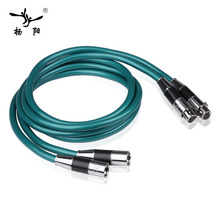 YYAUDIO 1 par Ortofon Hifi XLR Cable de Audio OCC puro con enchufe XLR de fibra de carbono de grado superior 2024 - compra barato