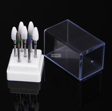 7 hole Small Nail art Drill Bit box electric manicure machine Holder pedicure stand tools 2024 - buy cheap