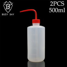 Botella plástica de aerosol de tatuaje, accesorios para tatuaje, camiseta roja, 500ml, 2 uds. 2024 - compra barato