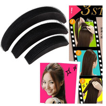 New Hair Styling Acessório 3 pcs Aumento de Volume Do Cabelo Puff Esponja Pad Base de Bump Up Inserir DIY Hair Styling Ferramenta 35 2024 - compre barato