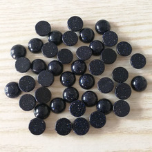 wholesale fashion blue sand stone beads charm 8mm round cab cabochon natural stone beads for jewelry Accessories 50pcs no hole 2024 - buy cheap