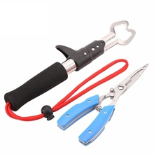 Novo super sk004 conjunto de ferramentas de pesca grip gripper & linha cortadores alicate de pesca com saco de aço inoxidável equipamentos de pesca 2024 - compre barato