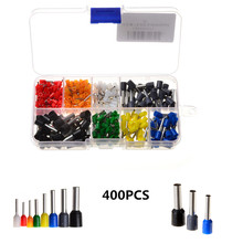 400pcs Electrical Wire Crimp Connectors Insulated Cord Pin End Terminals Ferrules Crimping terminal Assortment Kit AWG 22 - 10 2024 - buy cheap