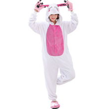 Mono de conejo de amor para adultos, pijama de Kigurumi, ropa de dormir para el hogar, disfraz de Halloween 2024 - compra barato