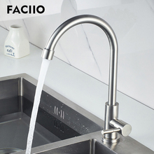 FACIIO Classic Kitchen Sink Faucets Polished Holder Curved Road Single Cold Water Single Hole Stainless Steel Home Water Faucet 2024 - buy cheap