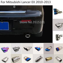 Capa silenciadora para cano de escapamento automotivo, de aço inoxidável, 1 peça, para mitsubishi lancer ex 2010 2011 2012 2013 2024 - compre barato