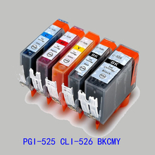 Vilaxh PGI 525 CLI 526 compatible ink cartridge for canon PIXMA M5150 MG5250 MG5350 MG6150 MG6250 IP4850 Printer full ink 2024 - buy cheap