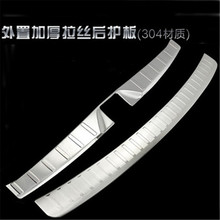Stainless Steel Internal external Rear Bumper Protector Sill Trunk Tread Plate Trim For subaru Forester 2013-2017 Car styling 2024 - buy cheap